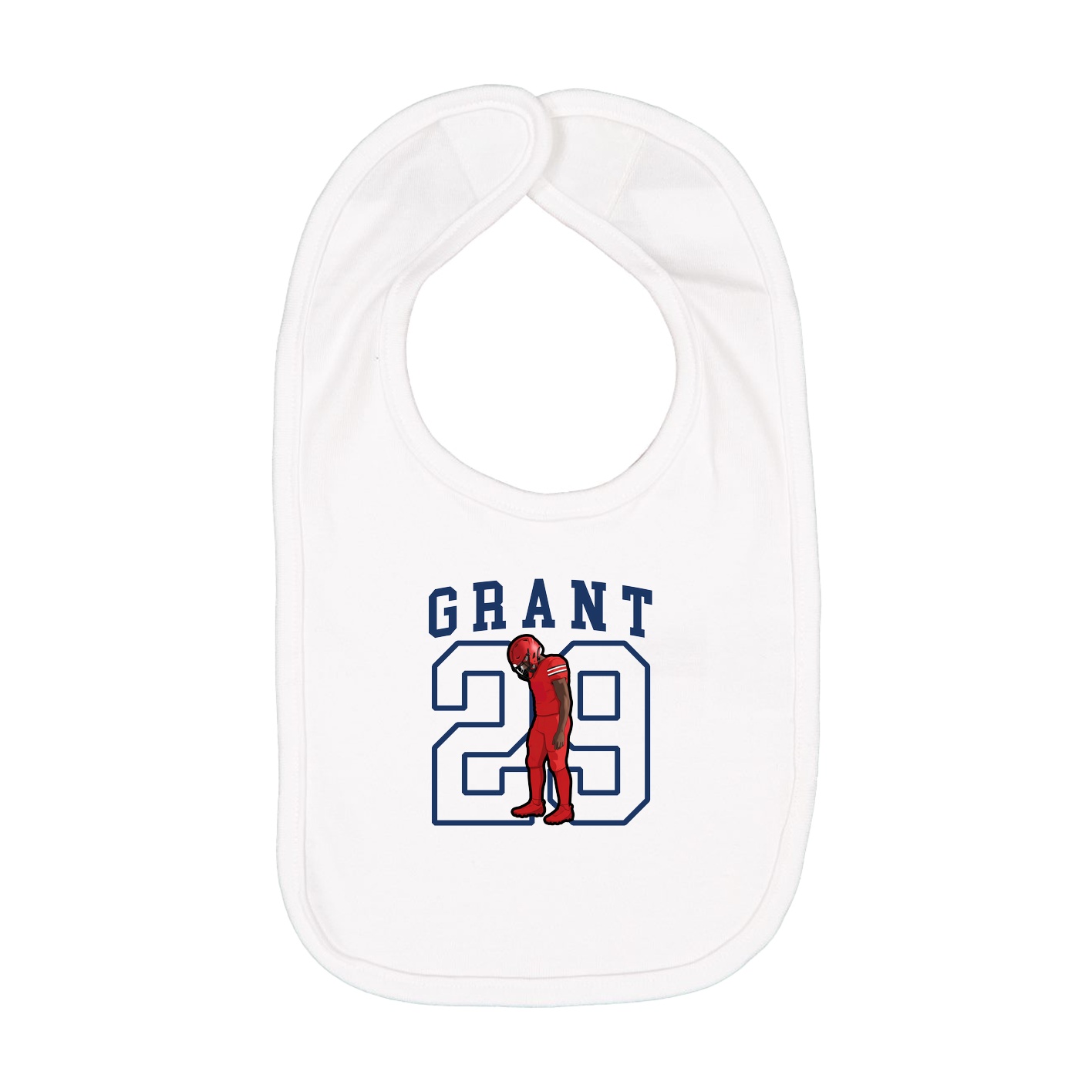 Infant Bib — Shirsey in White
