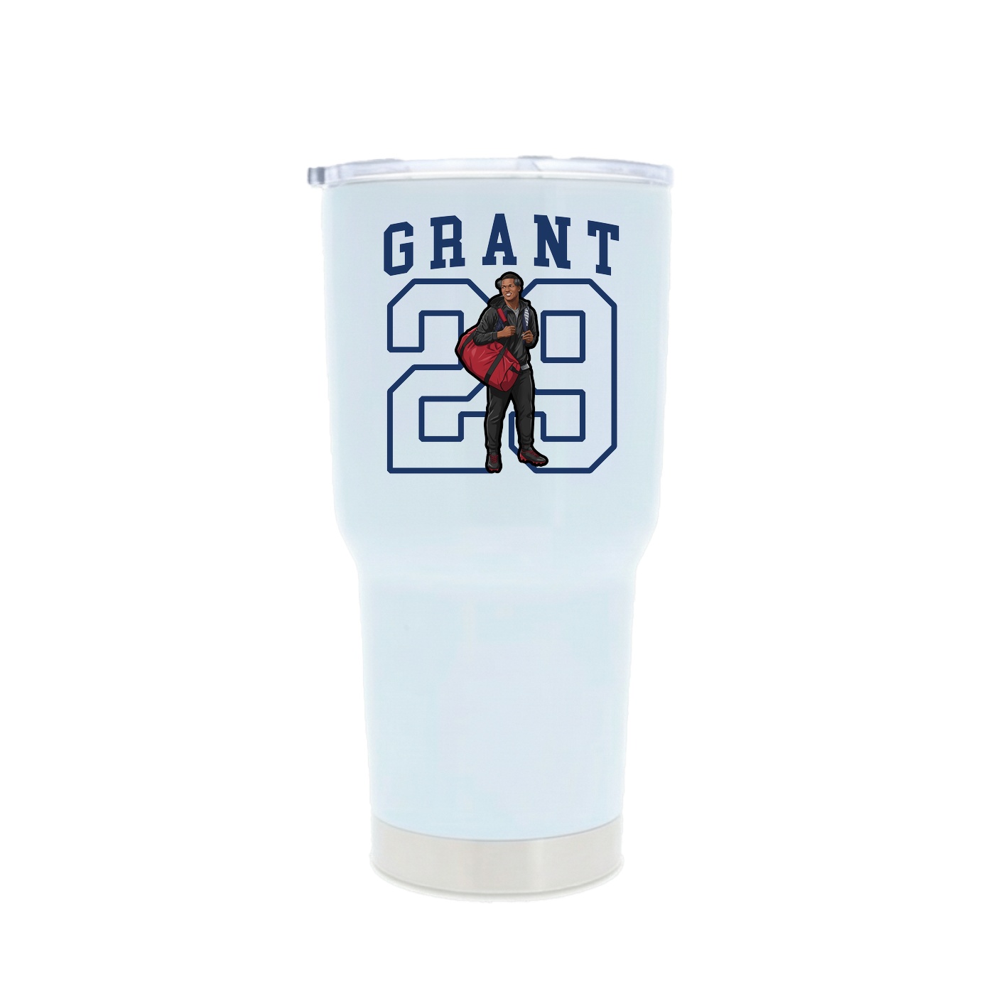 30oz Stainless Steel Tumbler — Shirsey in White