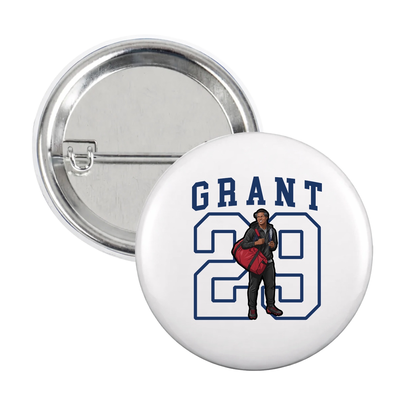 Game Day Button — Shirsey in White