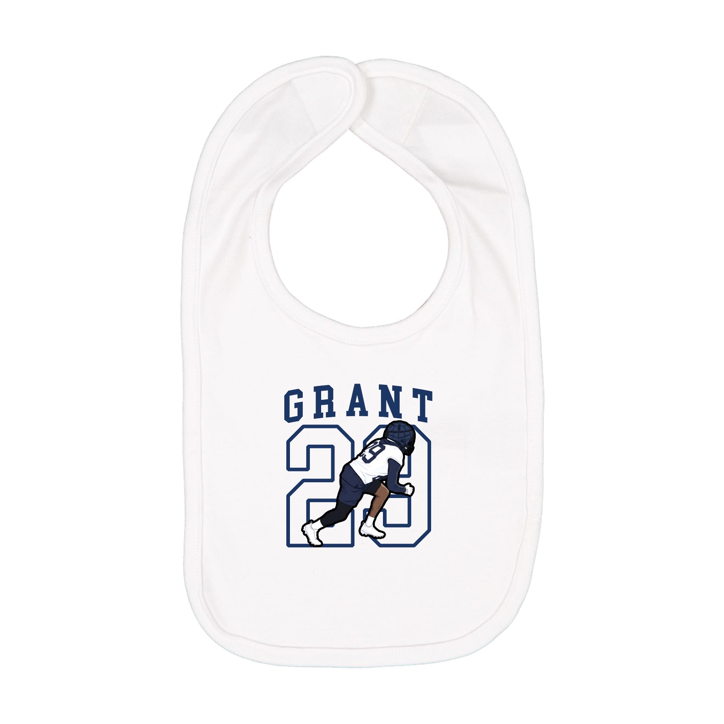 Infant Bib — Shirsey in White