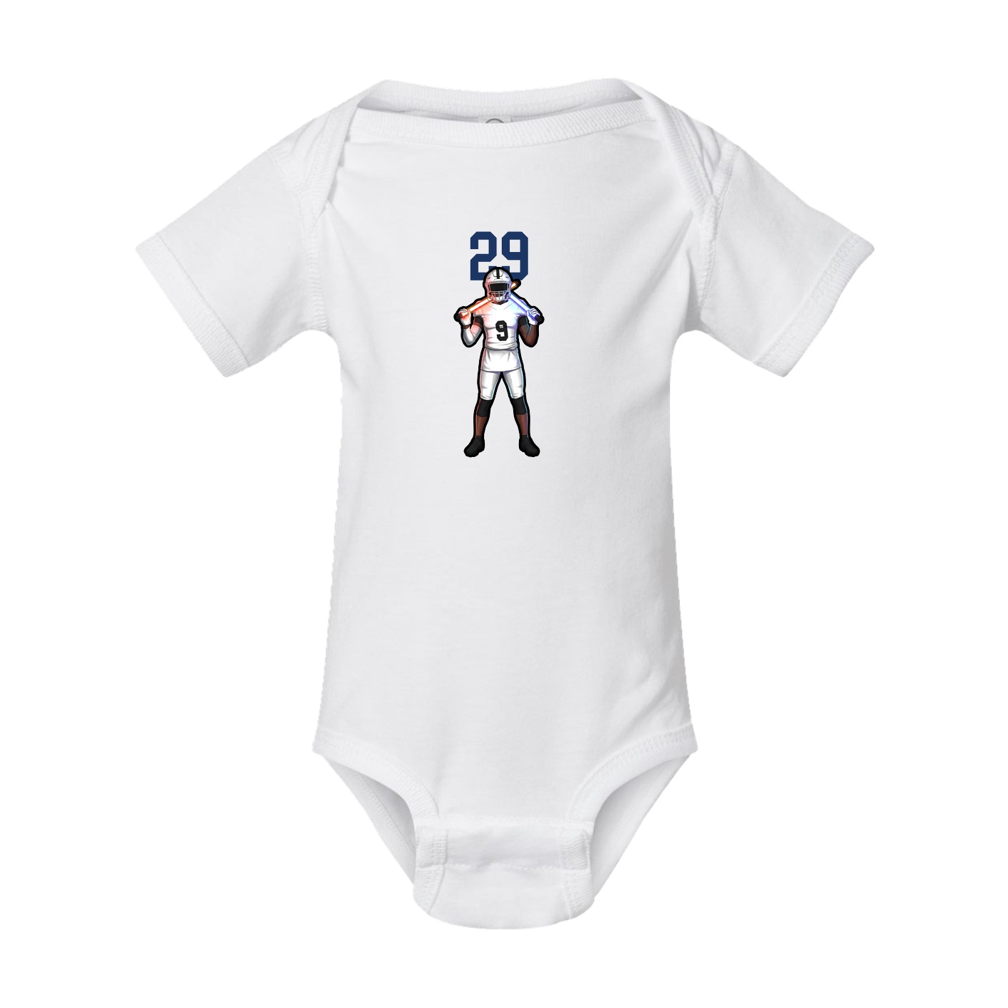 Baby Onesie — Number Top in White