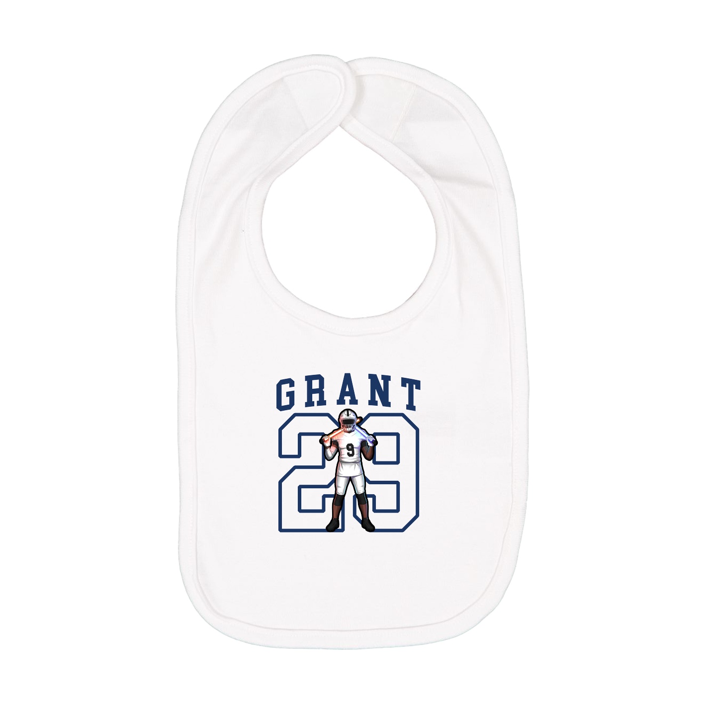 Infant Bib — Shirsey in White