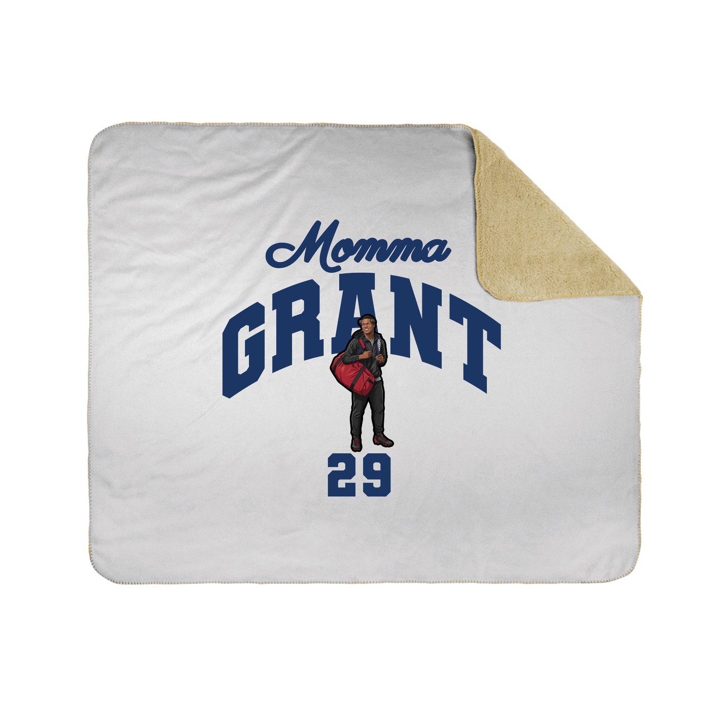 Throw Blanket — Mothers Day Arch in White