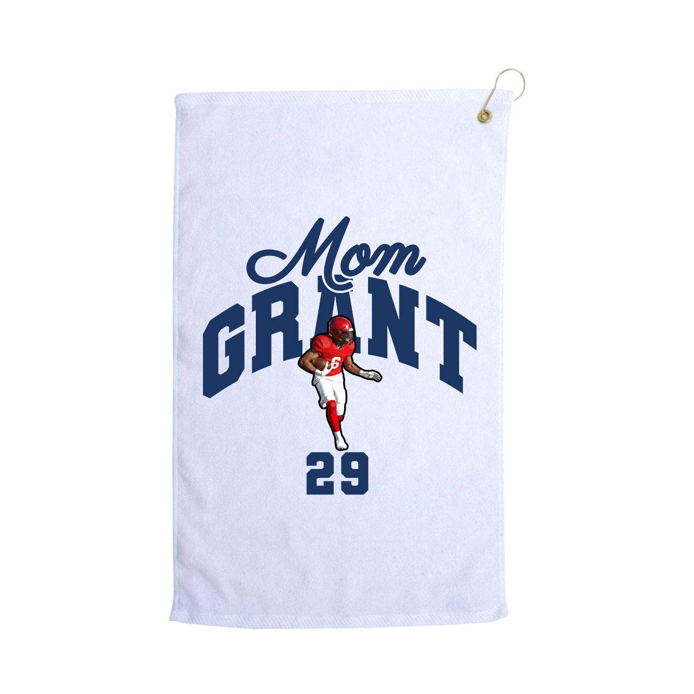 Golf Towel — Mothers Day Arch in White