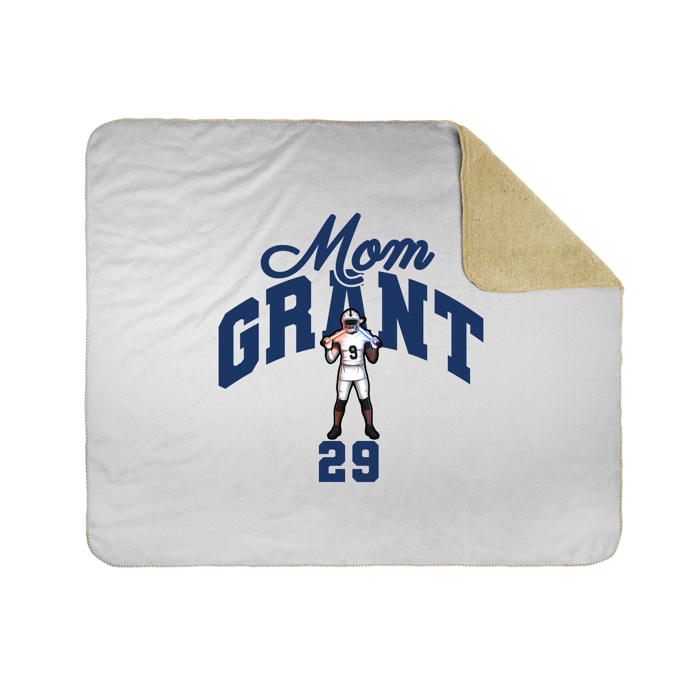 Throw Blanket — Mothers Day Arch in White