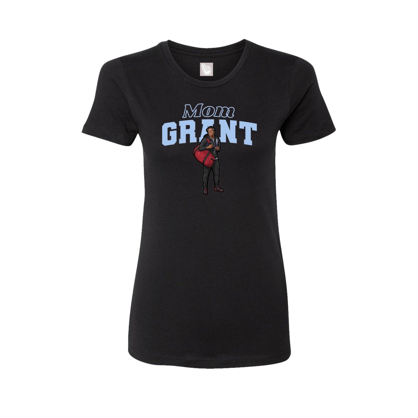 Womens Tee — Mothers Day Block in Black