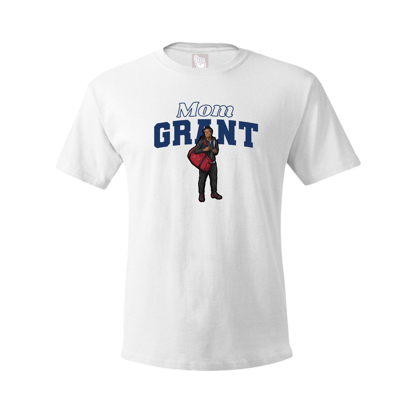 Youth Tee — Mothers Day Block in White