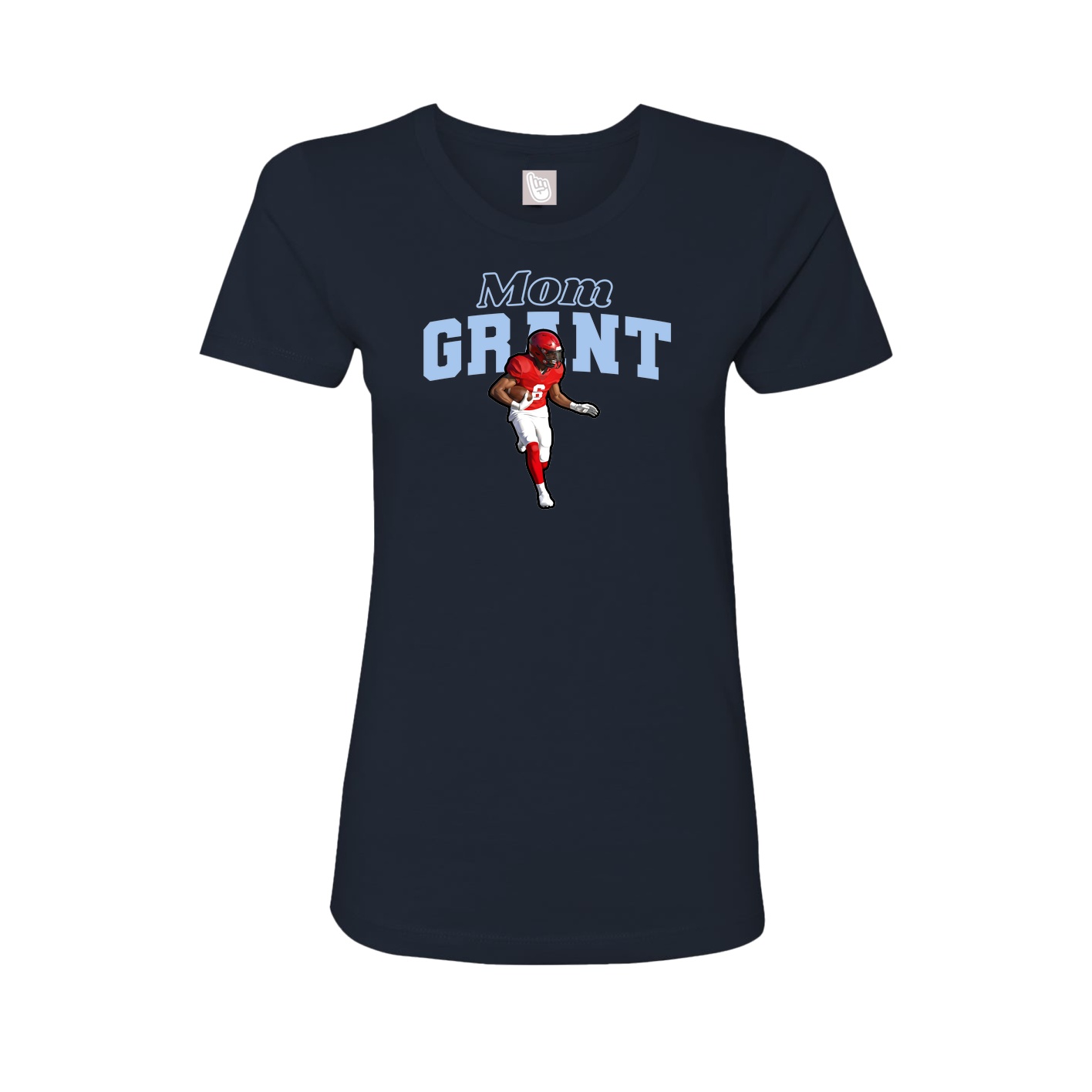 Womens Tee — Mothers Day Block in Navy
