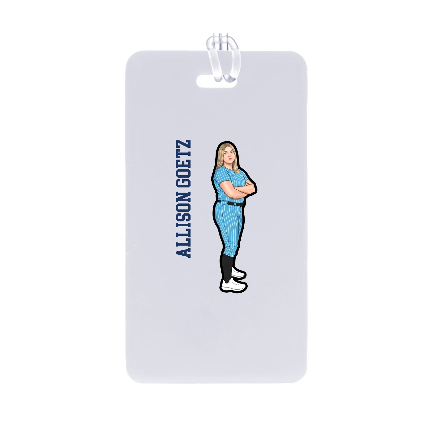 Bag Tag — Name Vertical in Classic