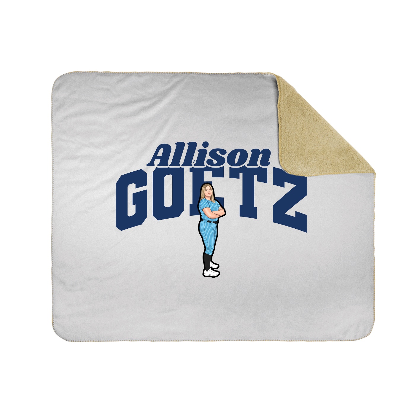 Throw Blanket — Signature Arch in White