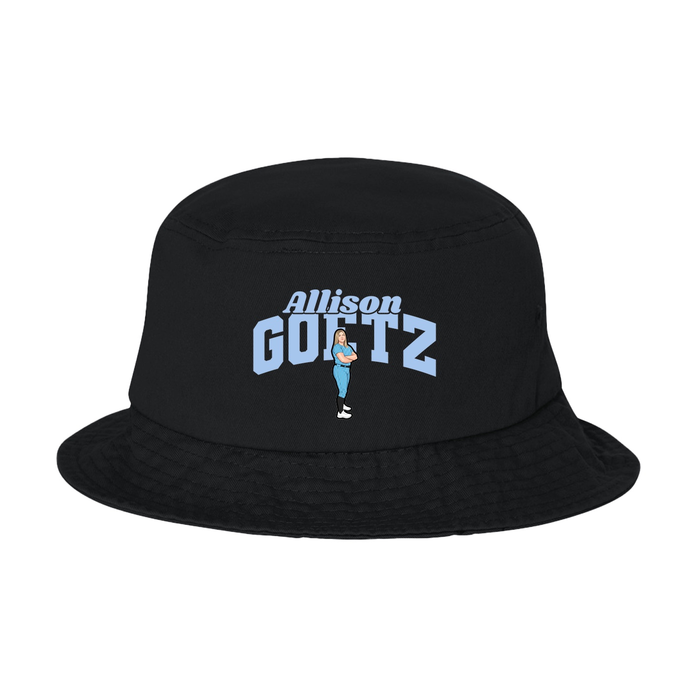 Bucket Cap — Signature Arch in Black