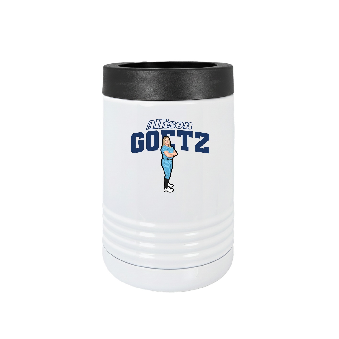 Beverage Holder — Name Arch in White