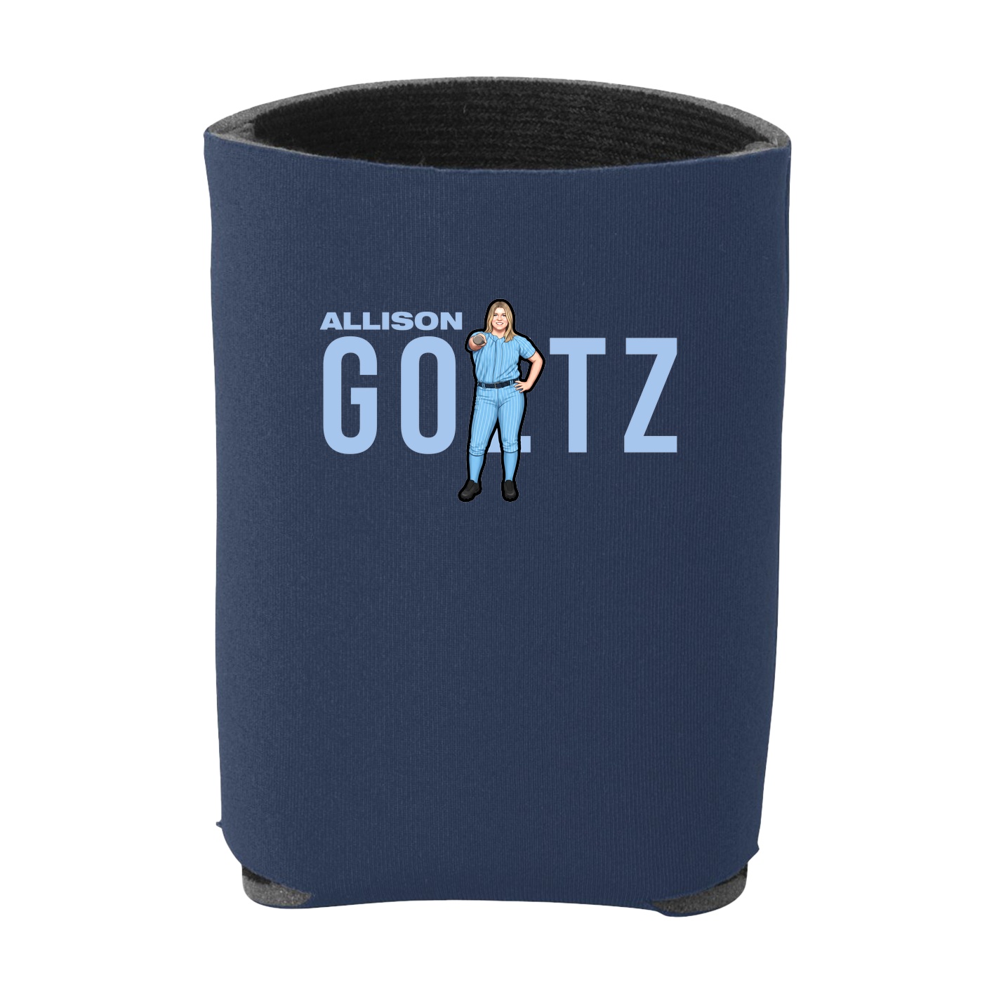 Can Holder — Player Name in Navy