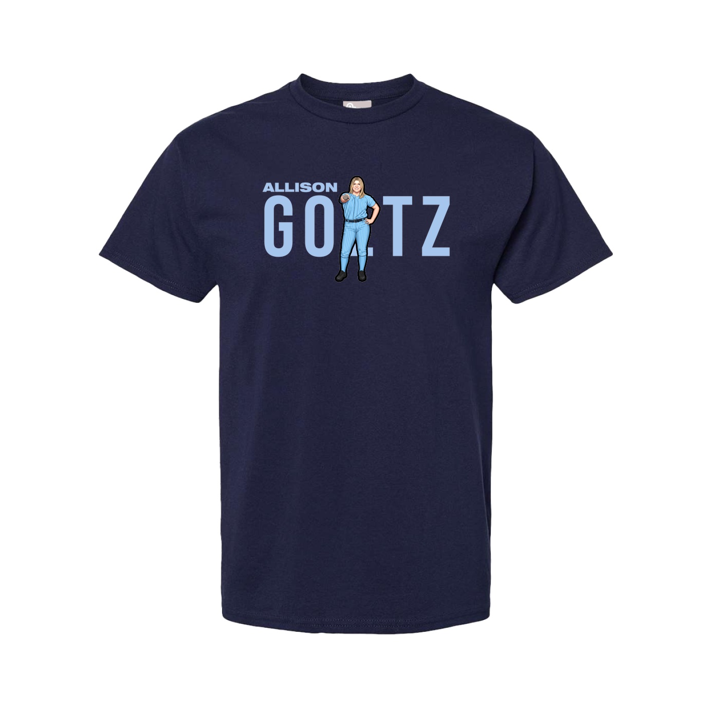 Tee — Player Name in Navy