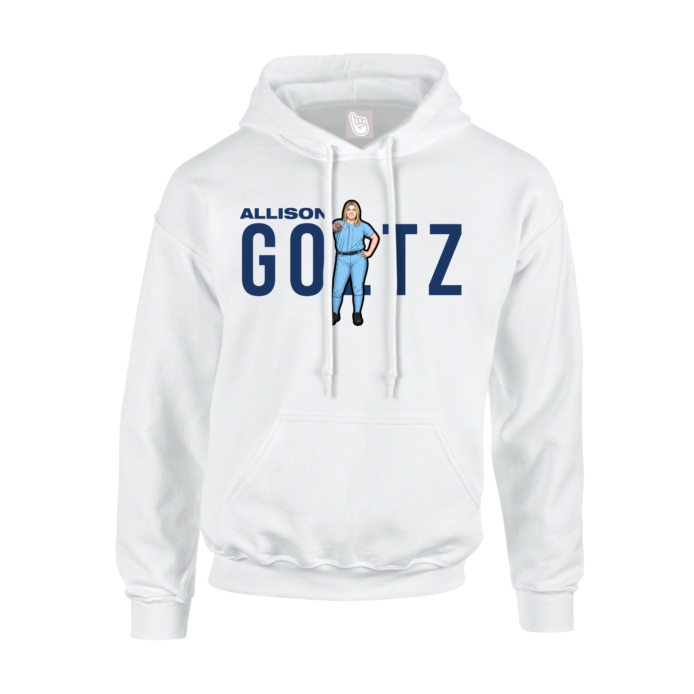 Hoodie — Player Name in White