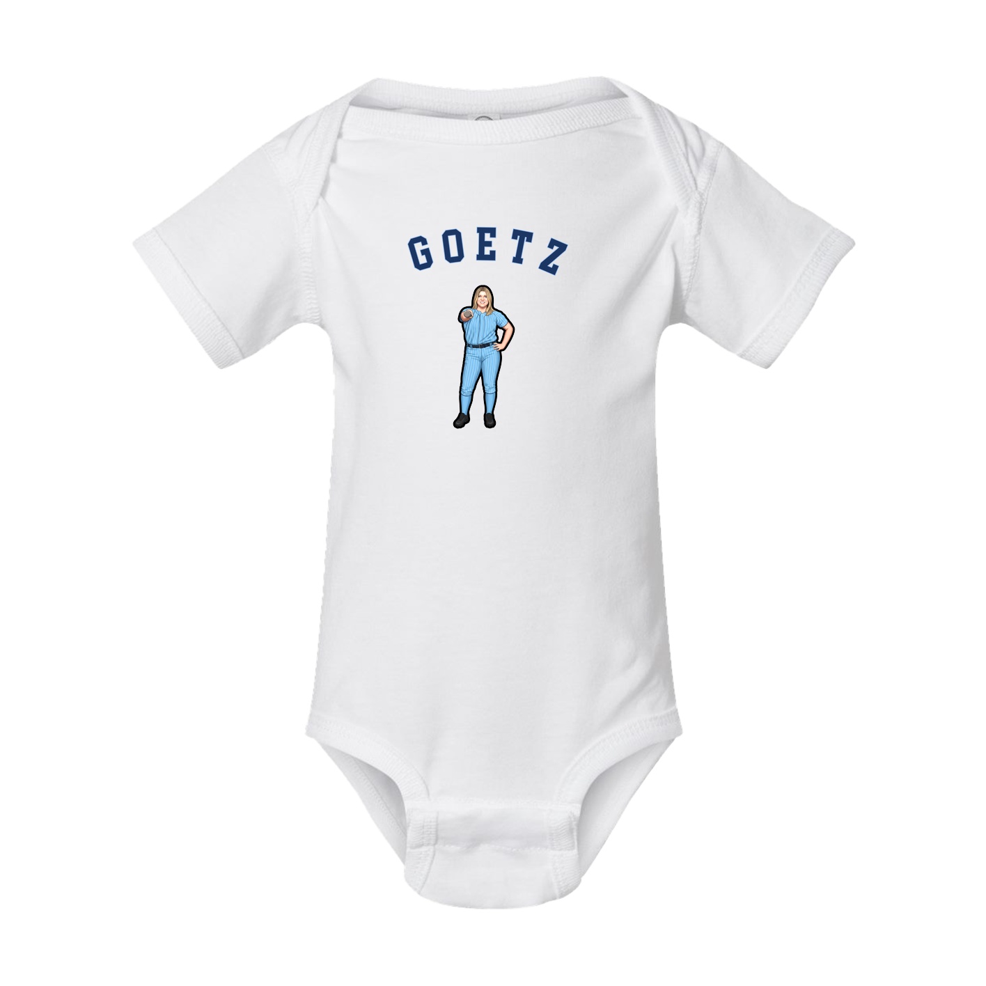 Baby Onesie — Shirsey Arch in White