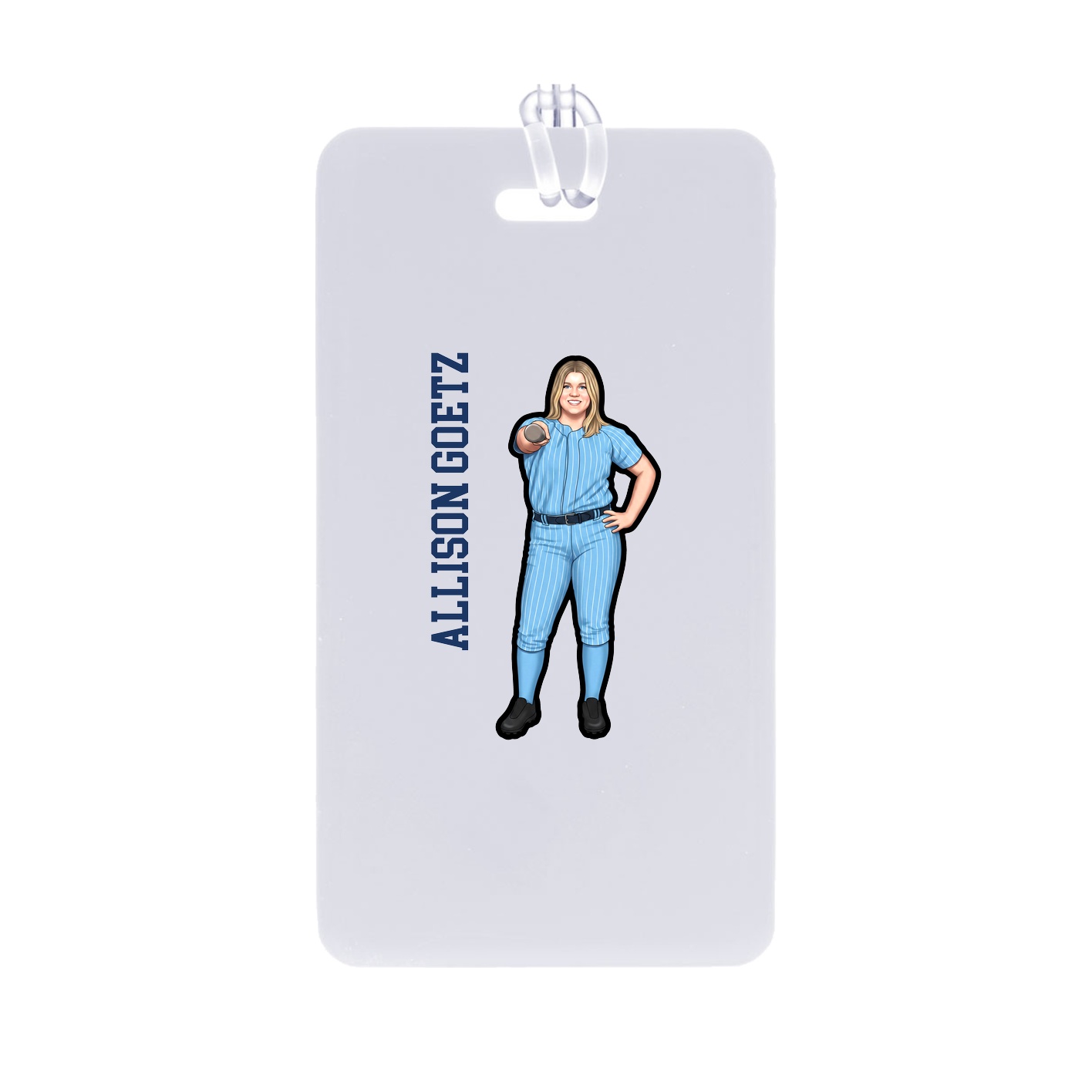 Bag Tag — Name Vertical in Classic