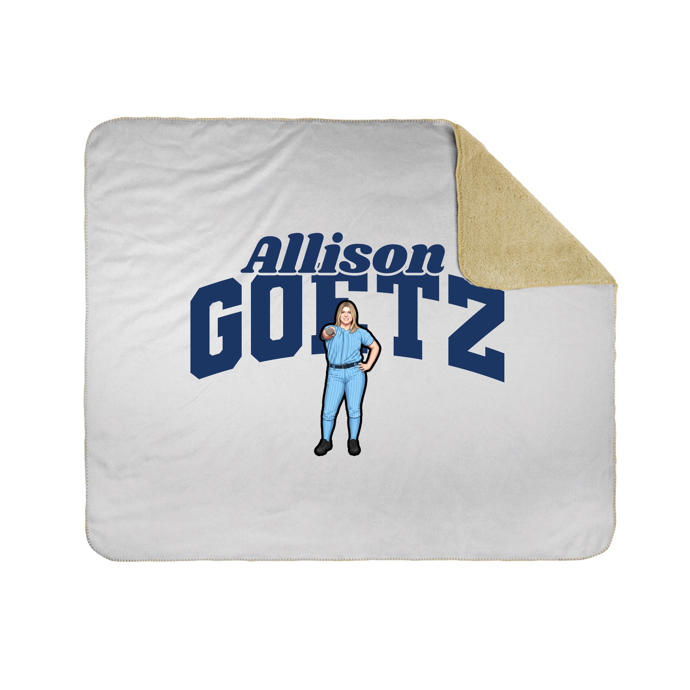 Throw Blanket — Signature Arch in White
