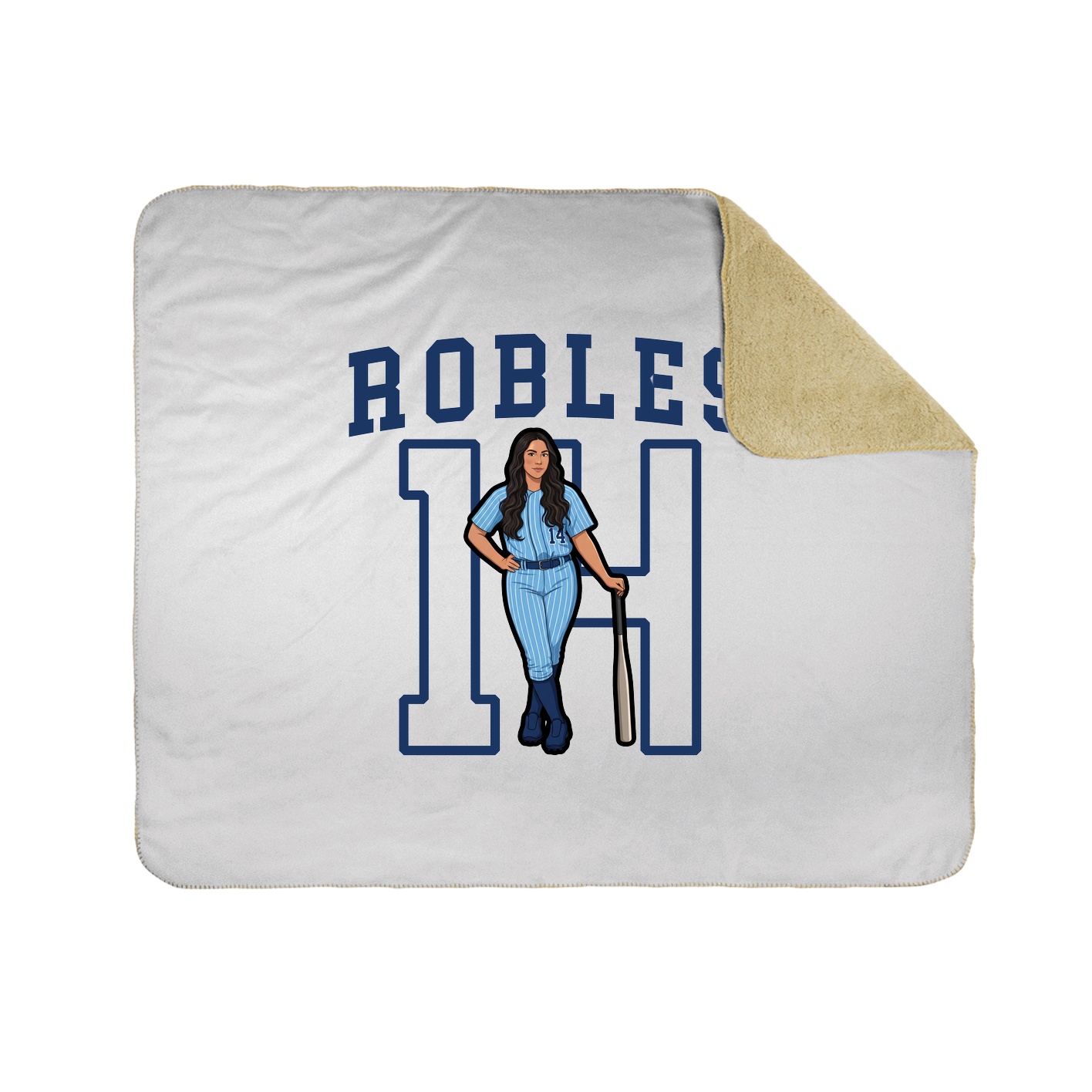 50x60 Sherpa Lined Throw Blanket