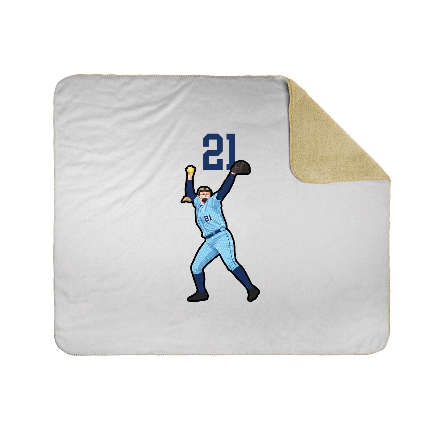 50x60 Sherpa Lined Throw Blanket