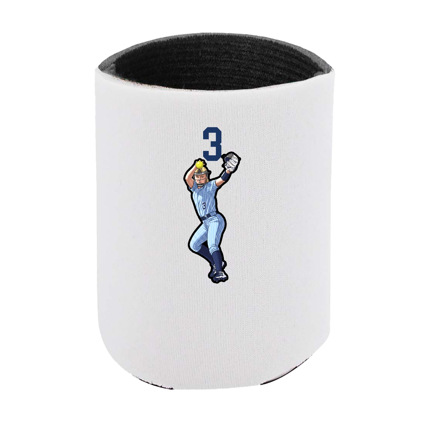 Can Holder — Number Top in White