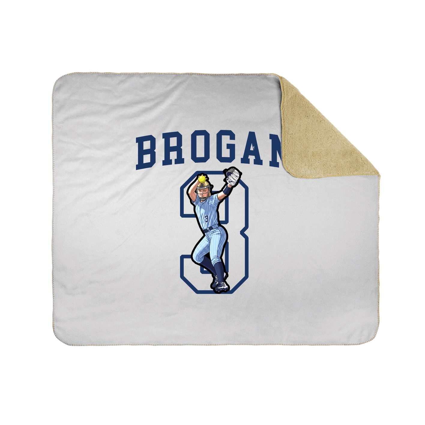Throw Blanket — Shirsey in White