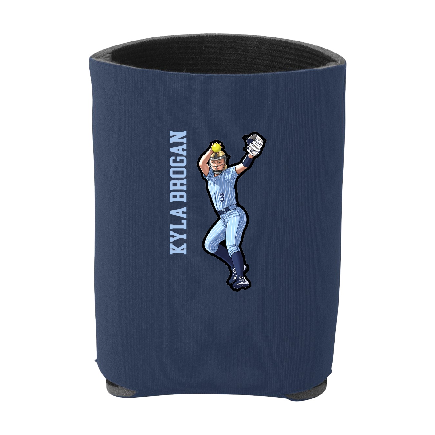 Can Holder — Name Vertical in Navy