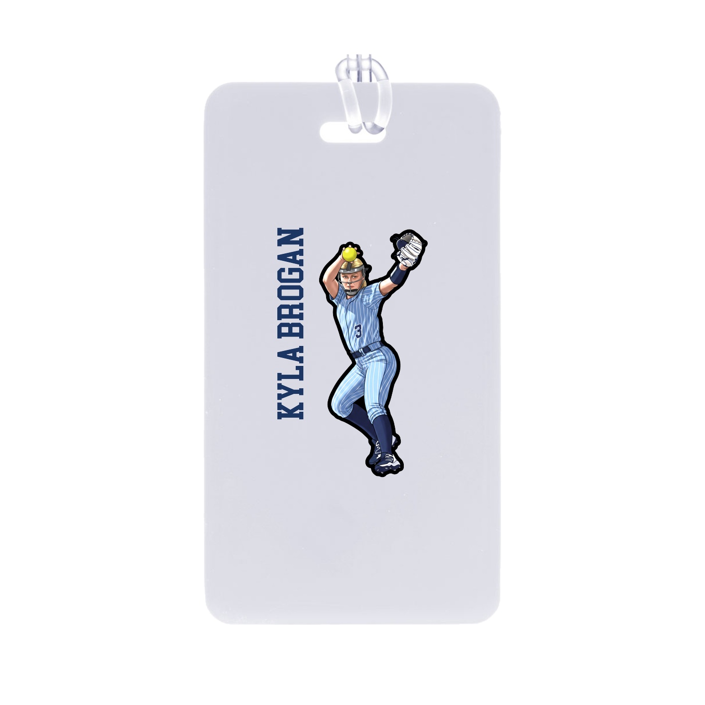 Bag Tag — Name Vertical in Classic