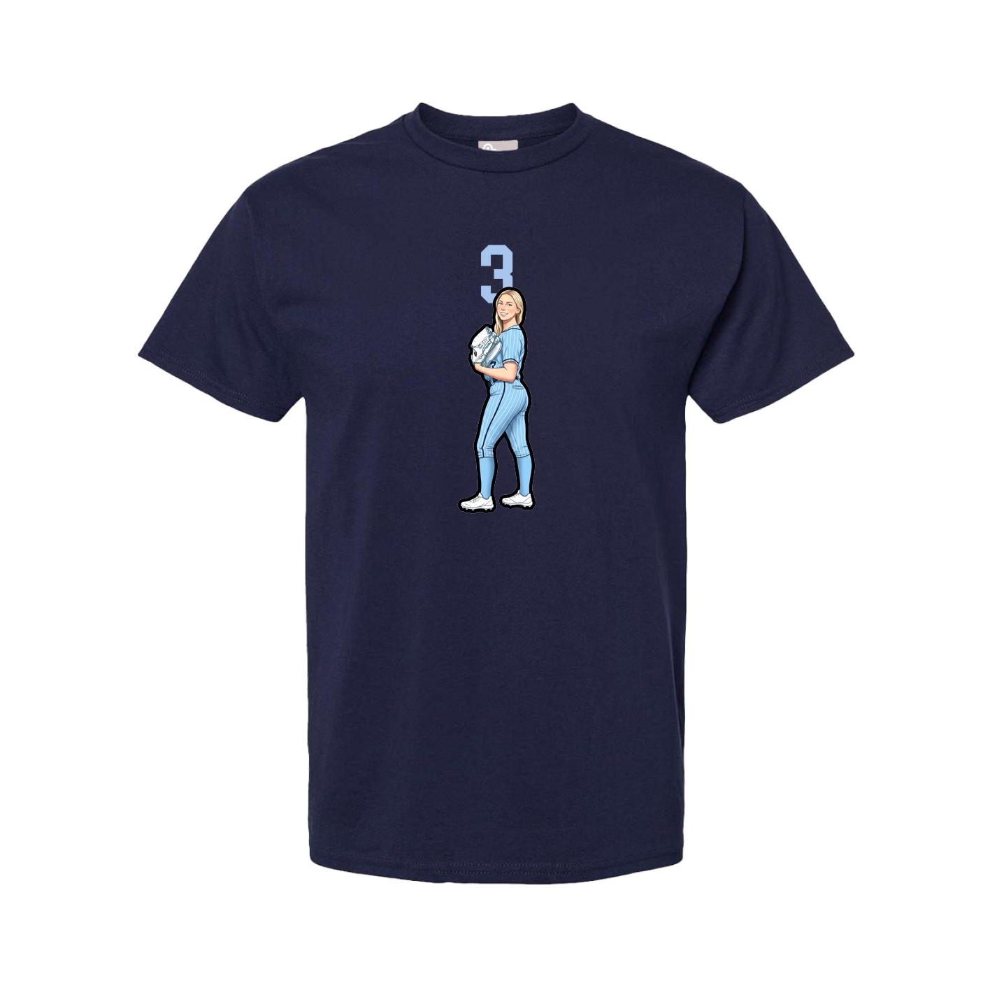 Youth Tee — Number Top in Navy