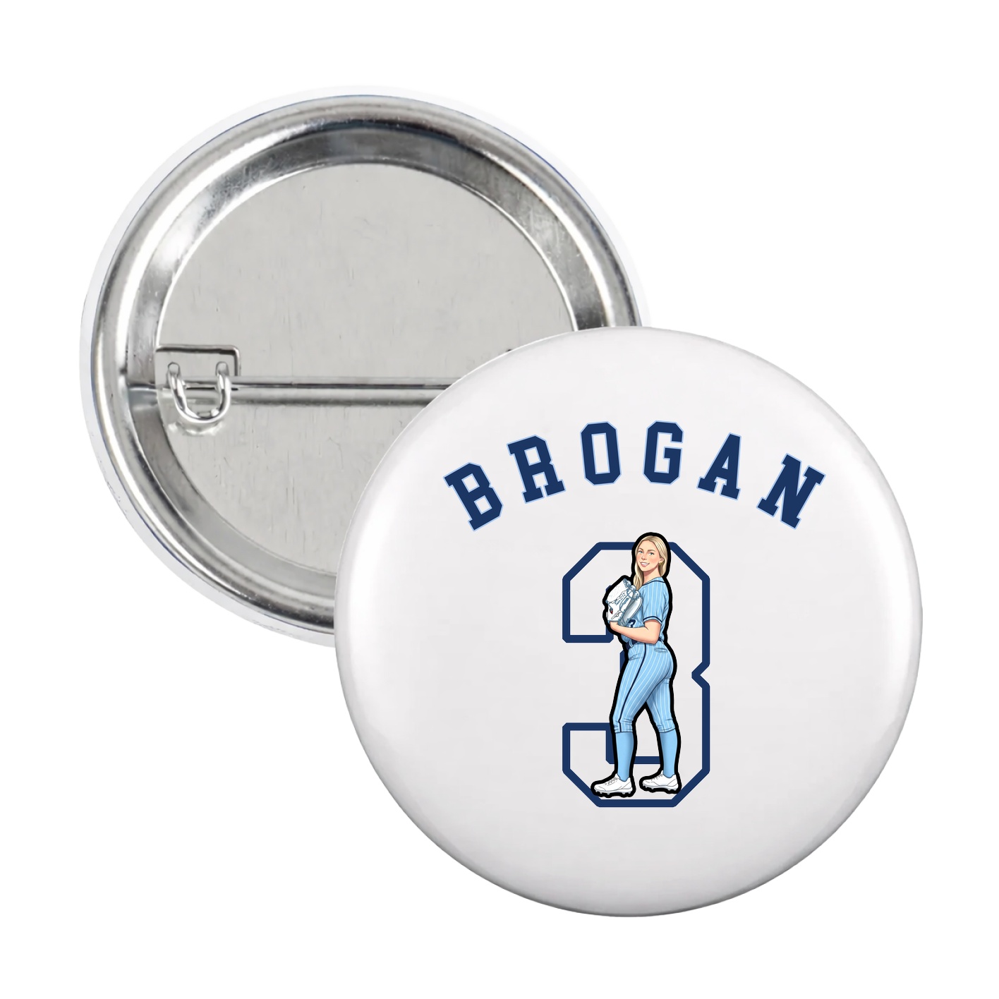 Game Day Button — Shirsey Arch in White