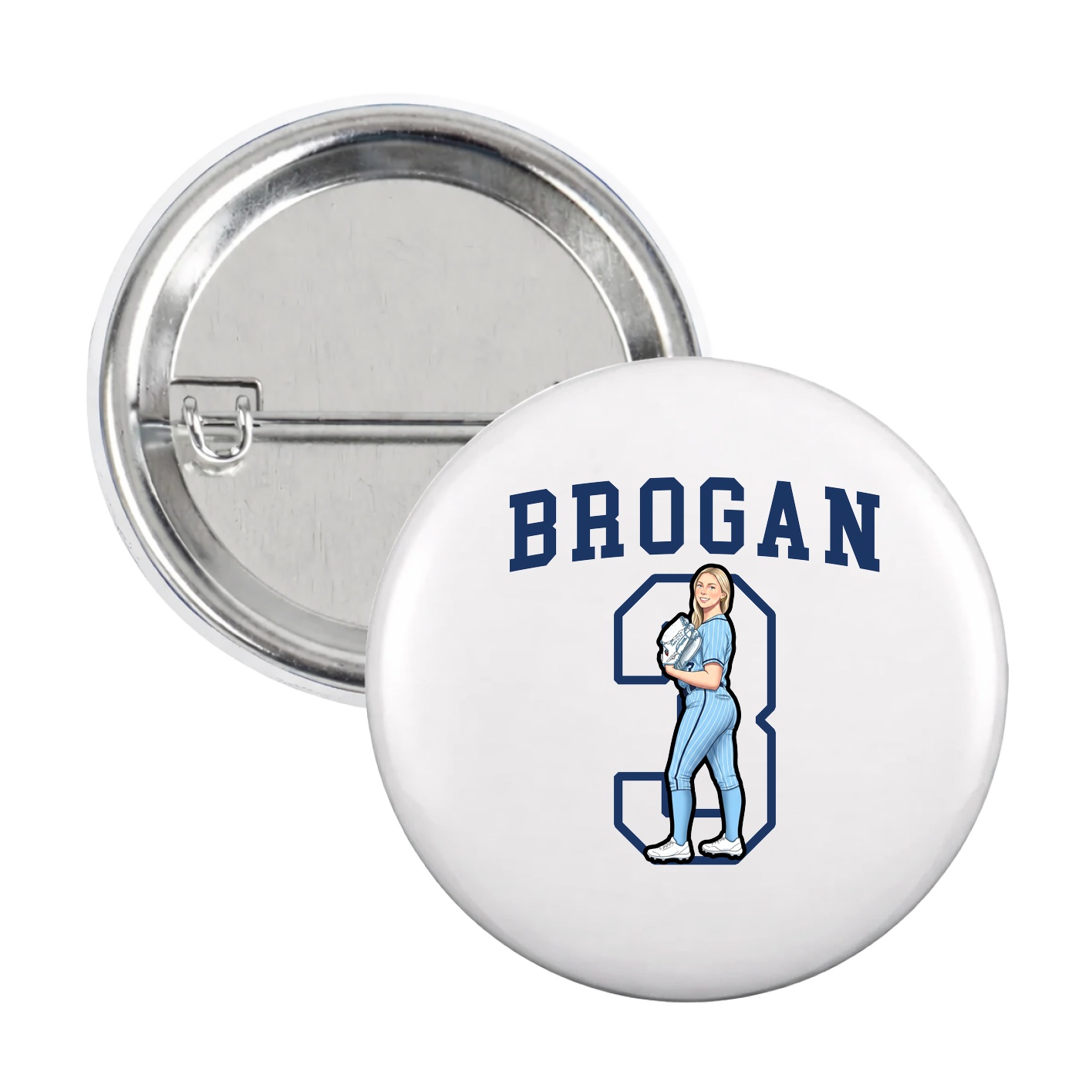 Game Day Button — Shirsey in White