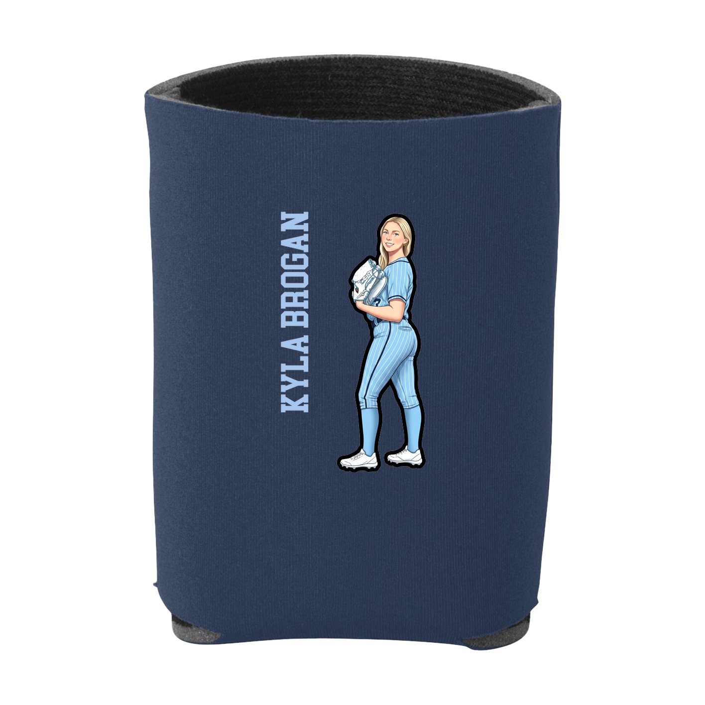 Can Holder — Name Vertical in Navy
