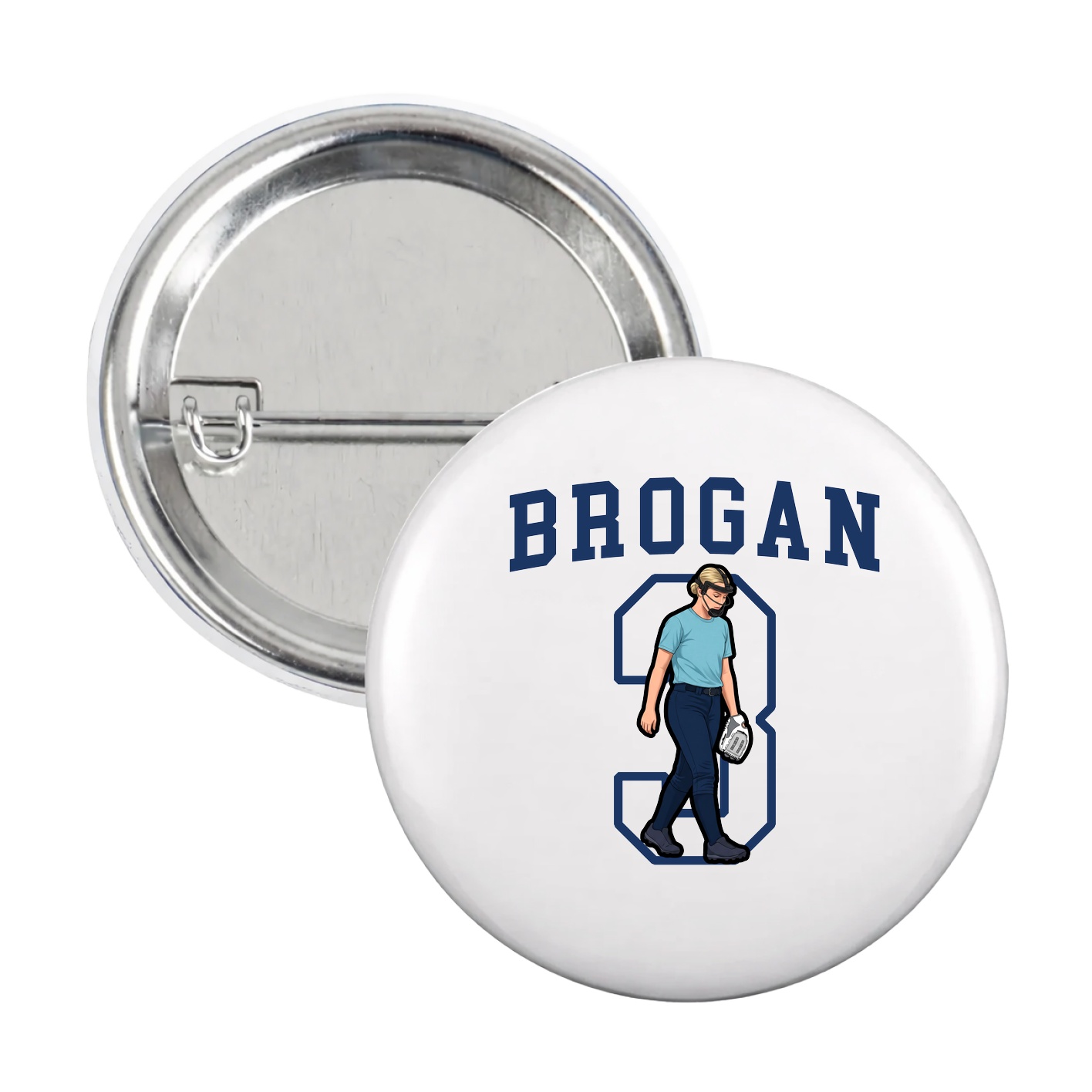 Game Day Button — Shirsey in White