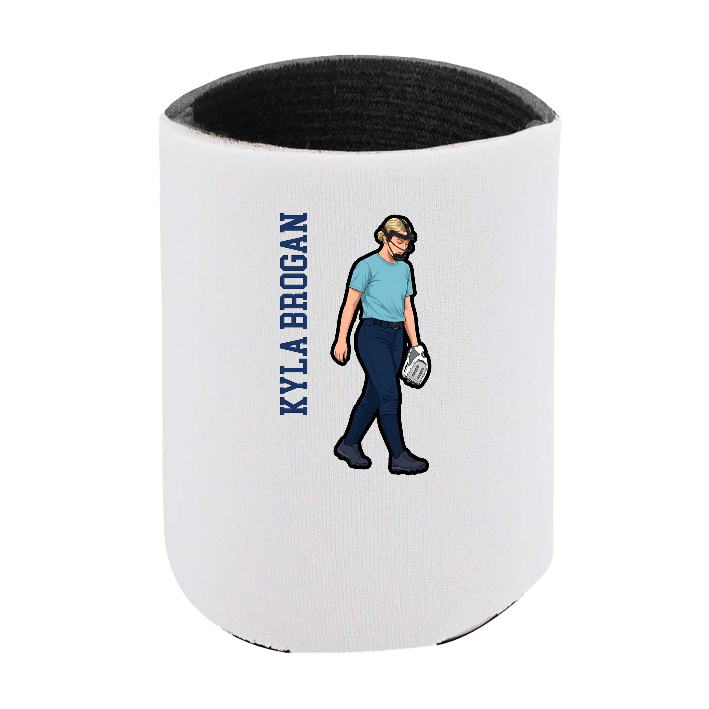 Can Holder — Name Vertical in White
