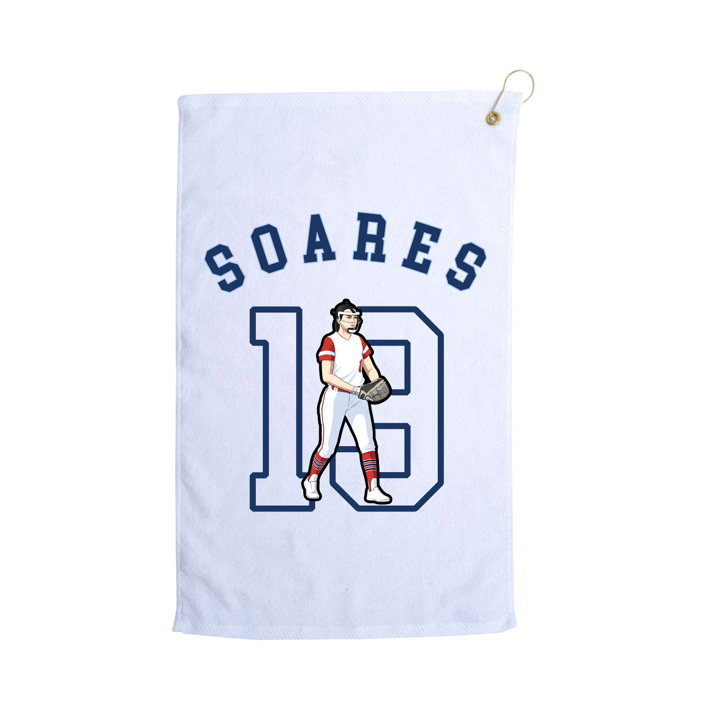 Golf Towel — Shirsey Arch in White