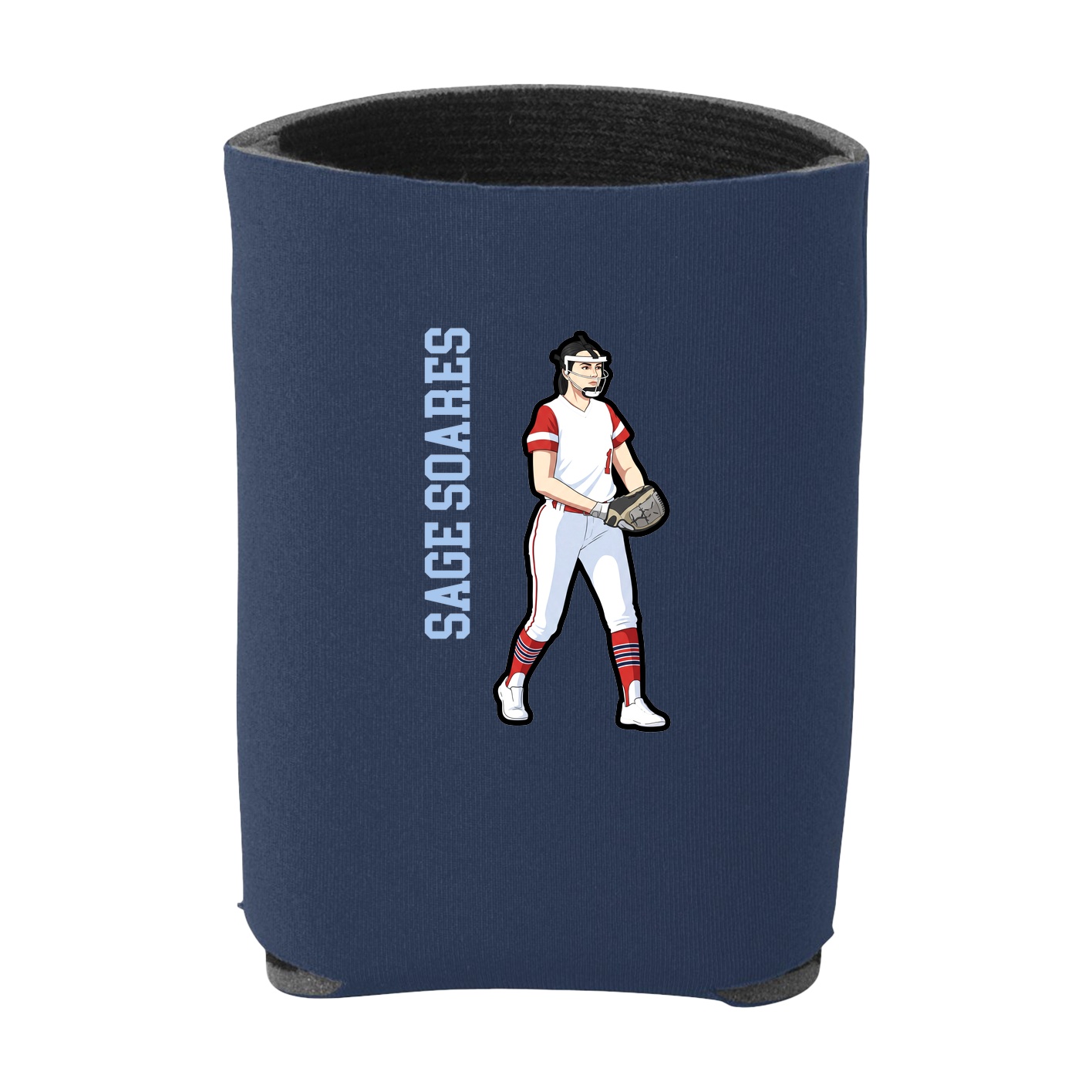 Can Holder — Name Vertical in Navy