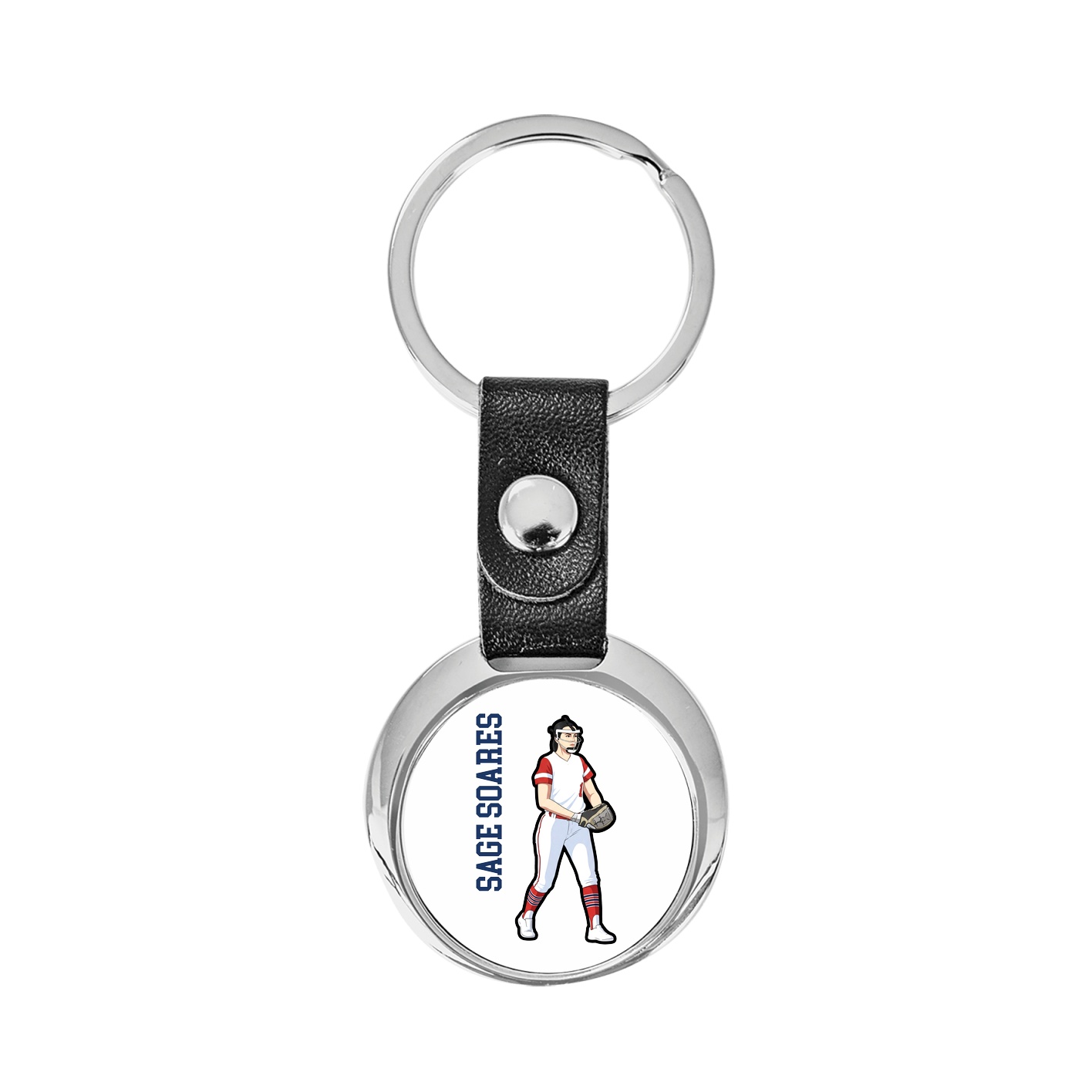 Key Chain — Name Vertical in Classic