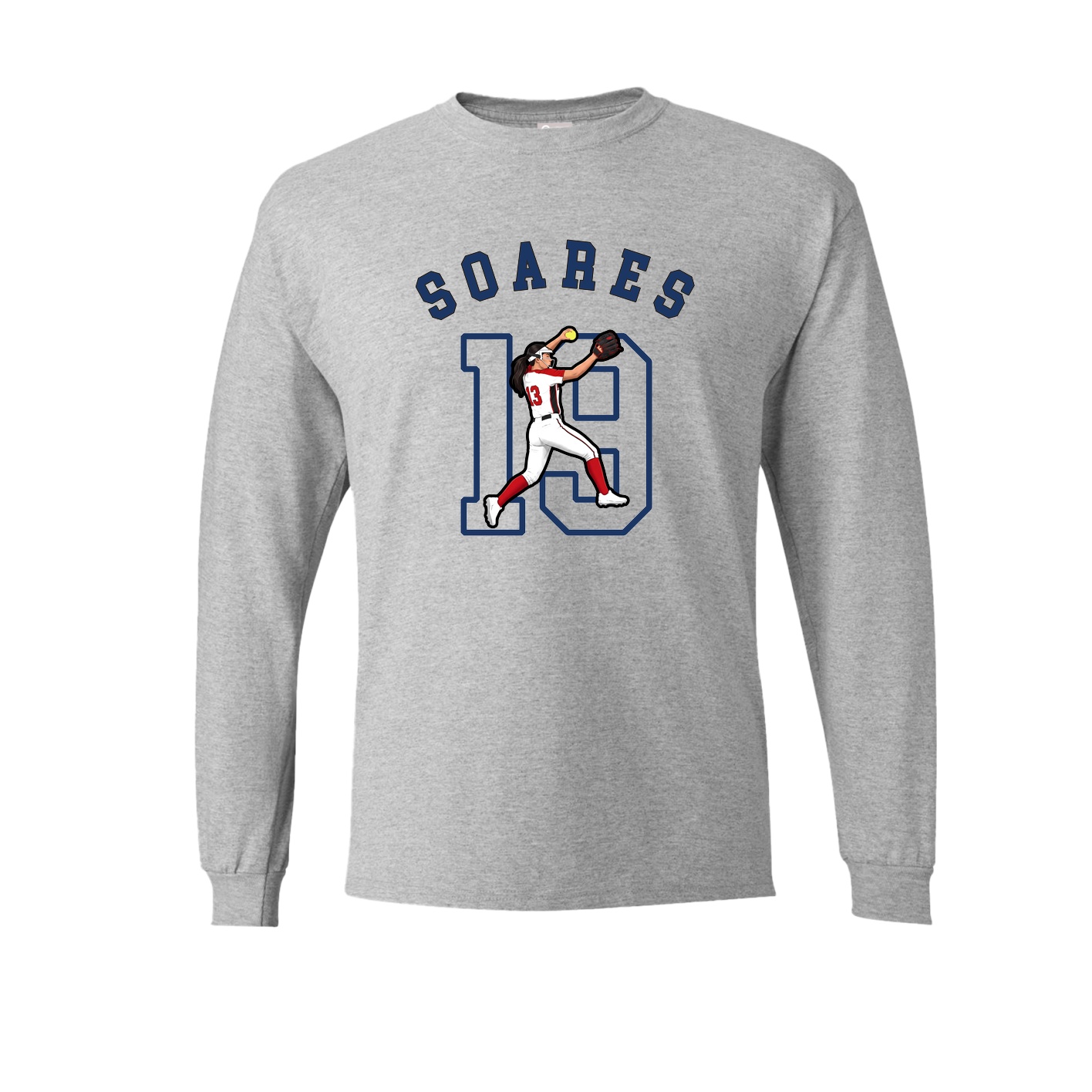 Long Sleeve Tee — Shirsey Arch in Grey