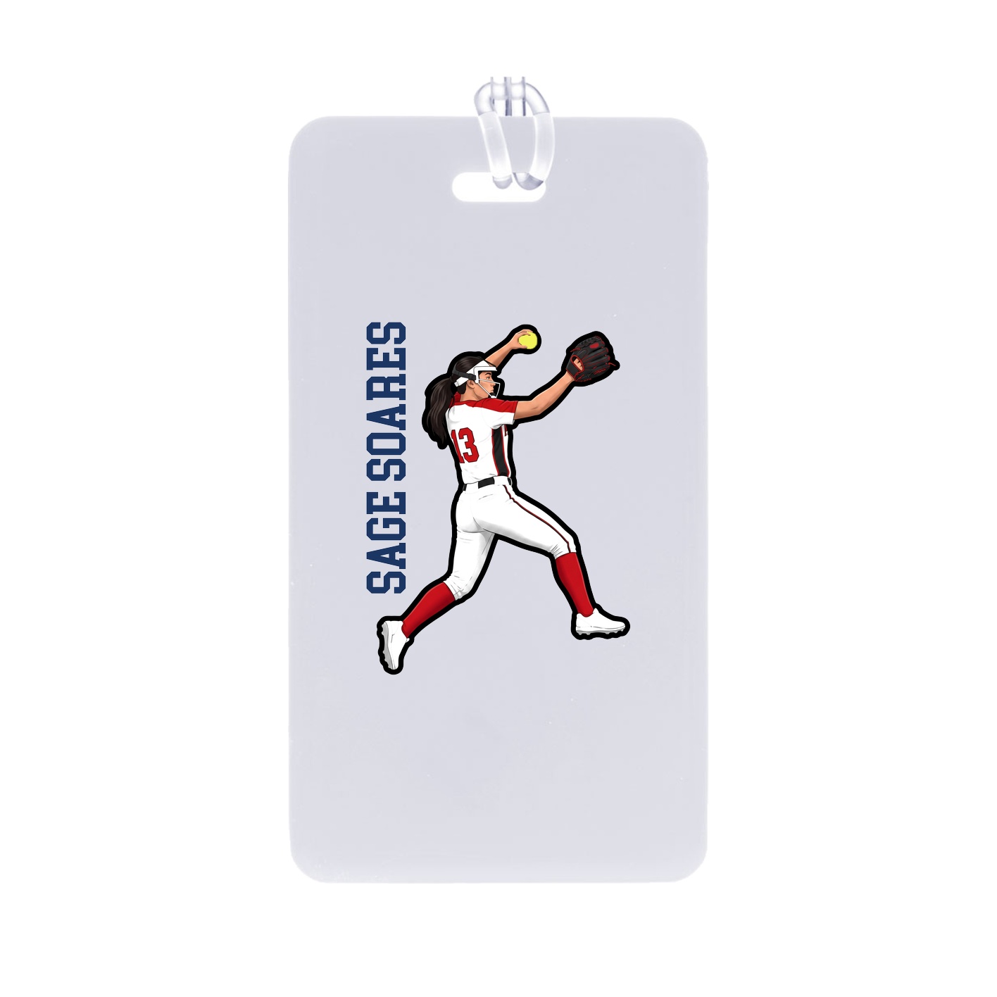 Bag Tag — Name Vertical in Classic