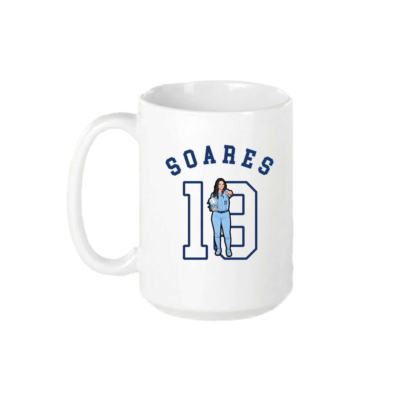 15oz Coffee Mug — Shirsey Arch in White