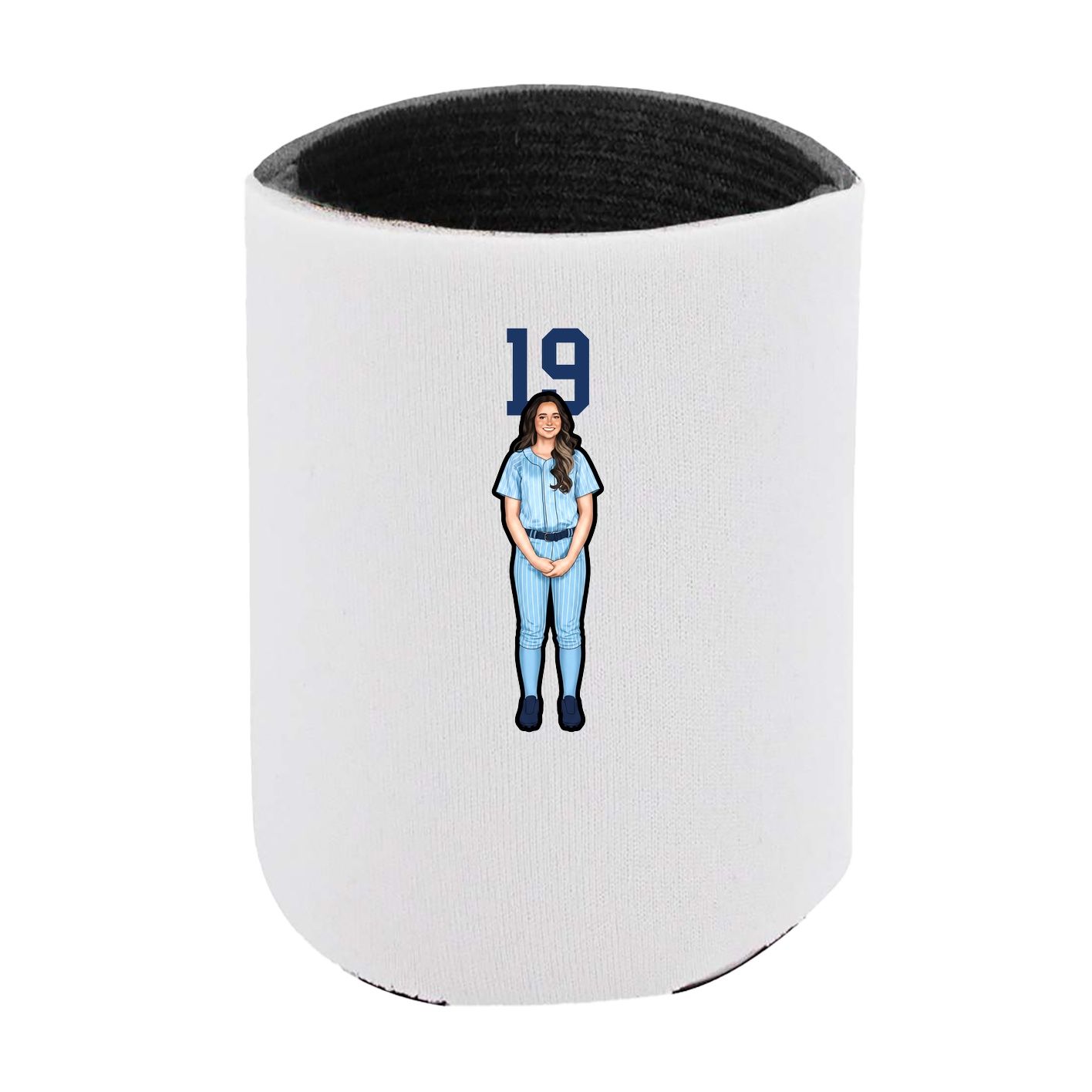 Can Holder — Number Top in White