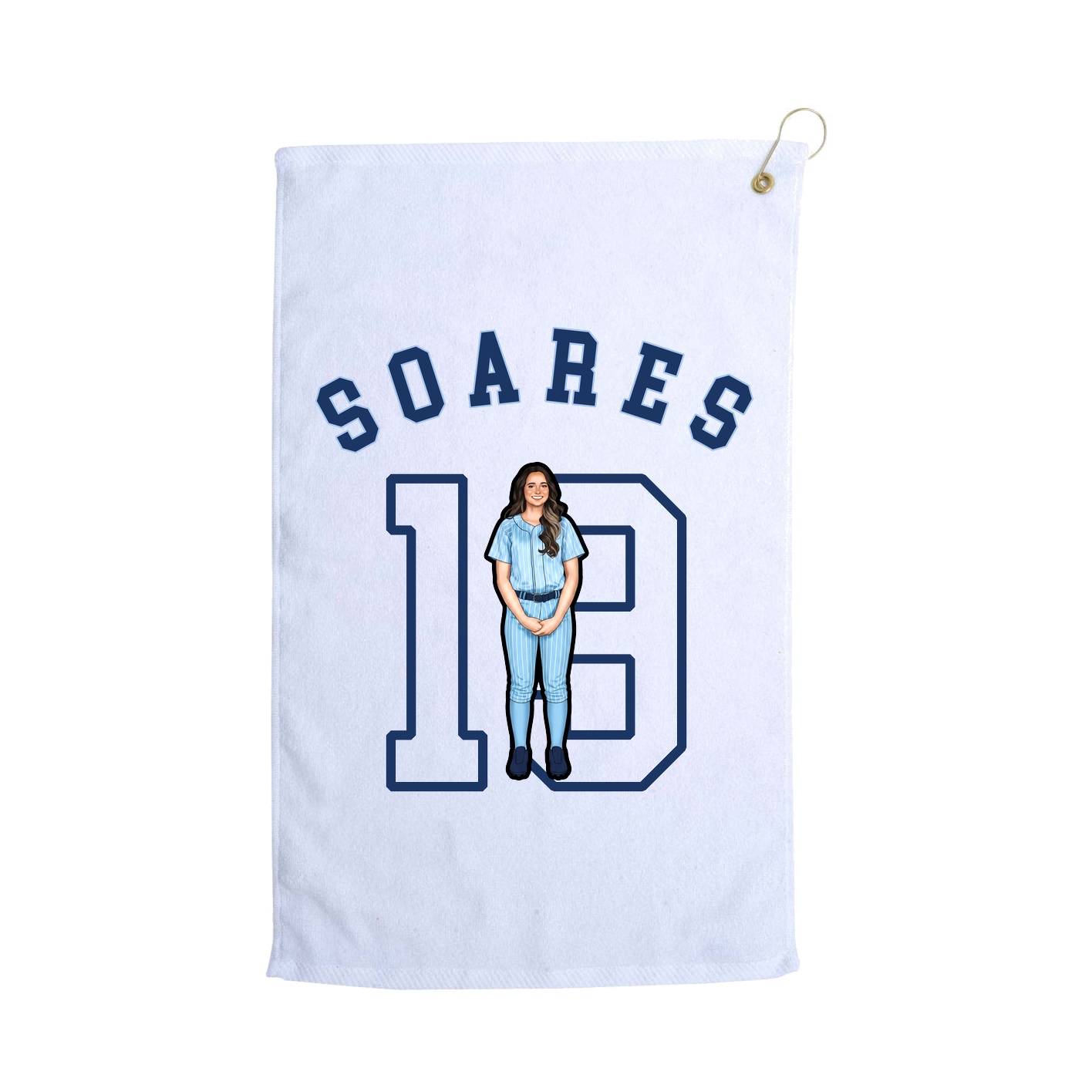 Golf Towel — Shirsey Arch in White
