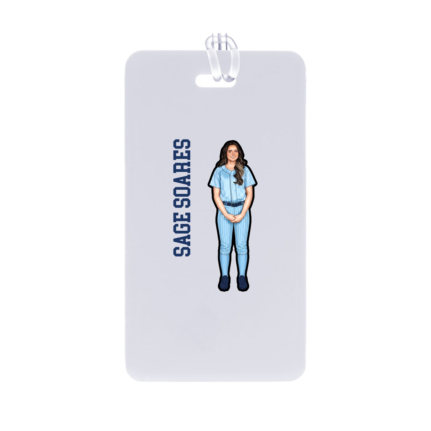 Bag Tag — Name Vertical in Classic