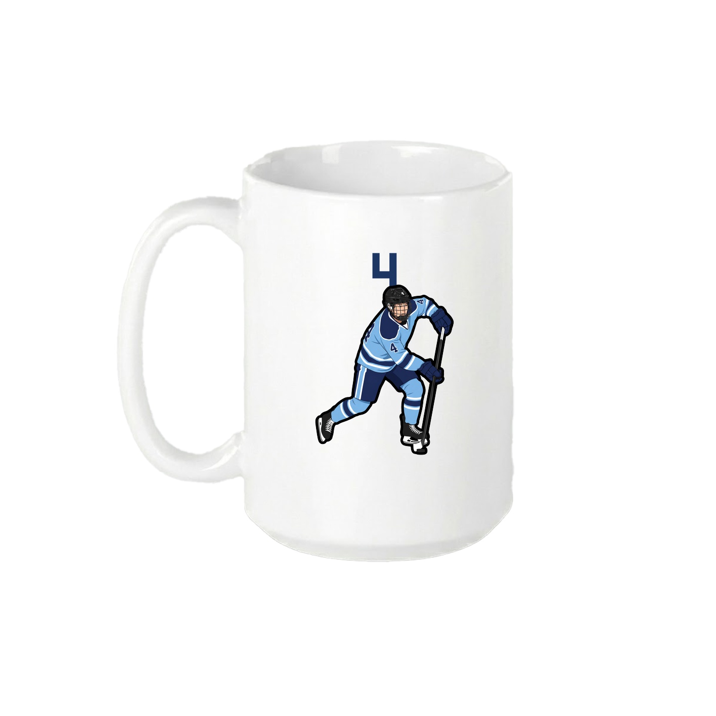 15oz Coffee Mug — Number Top in White