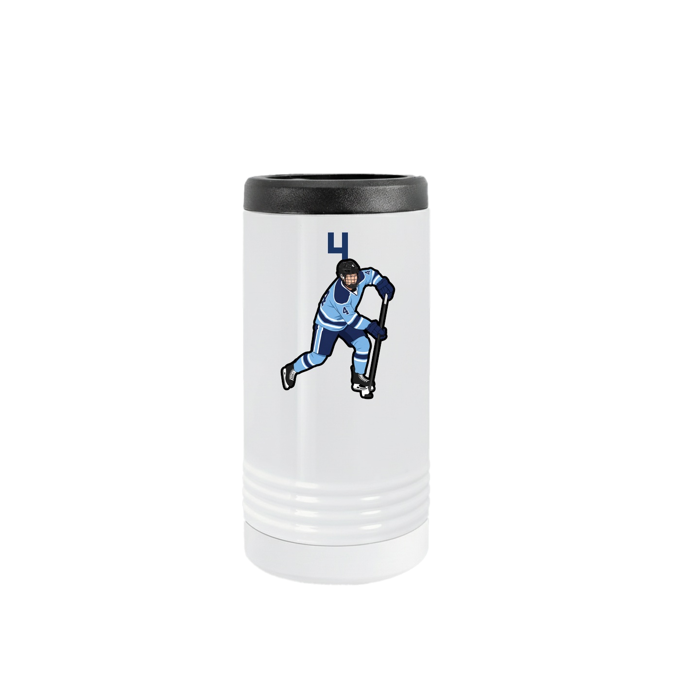 Slim Beverage Holder — Number Top in White