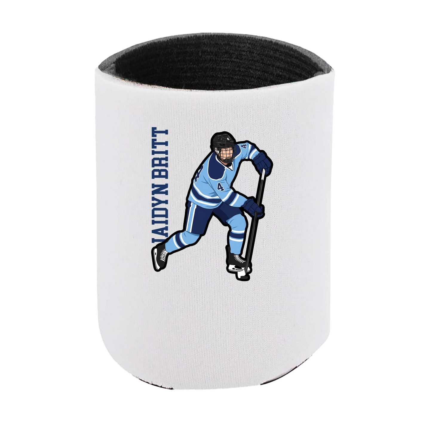 Can Holder — Name Vertical in White