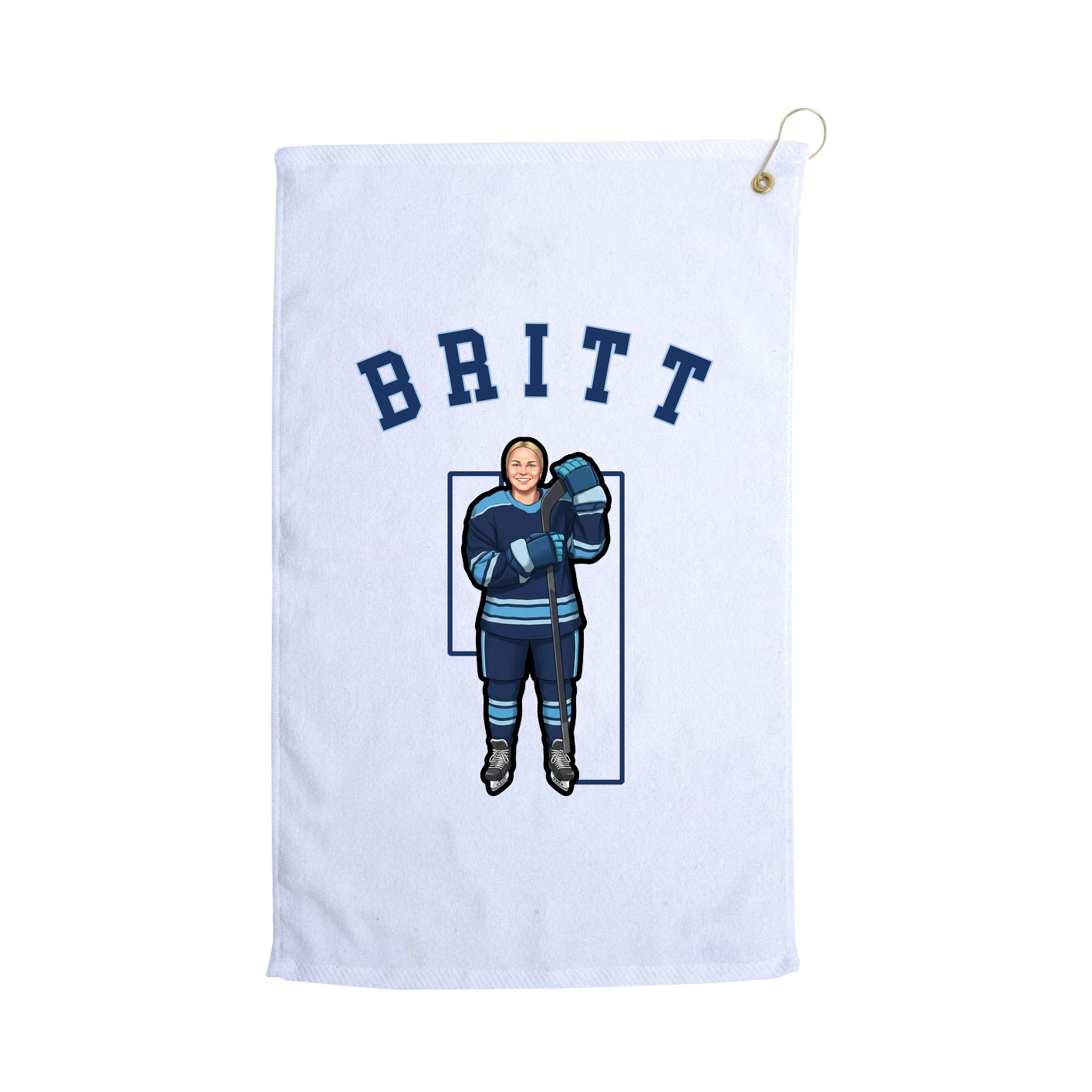 Golf Towel — Shirsey Arch in White