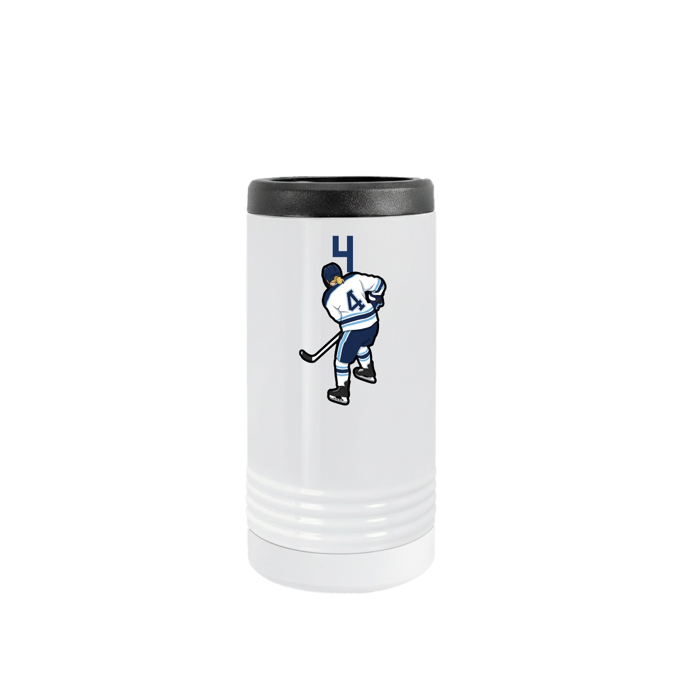 Slim Beverage Holder — Number Top in White