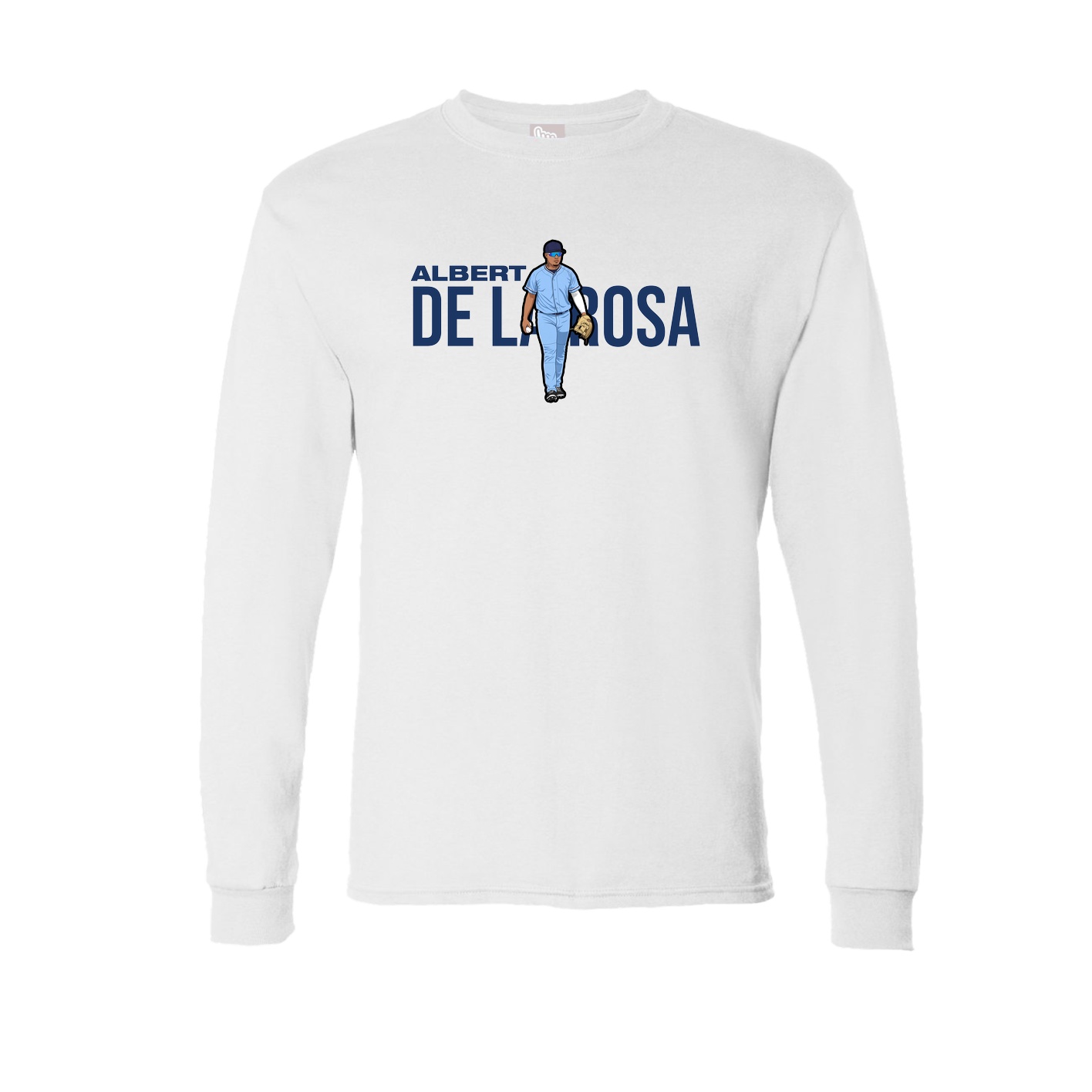 Long Sleeve Tee — Player Name in White
