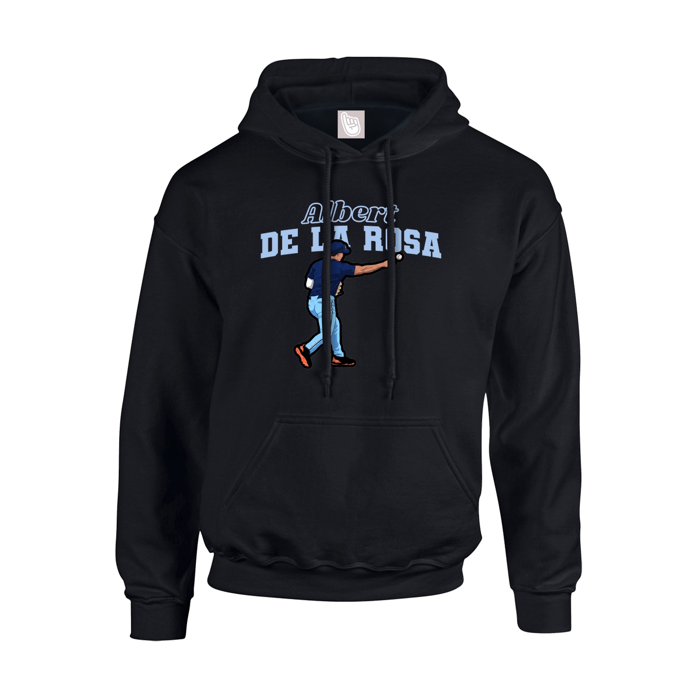 Youth Hoodie — Name Arch in Black